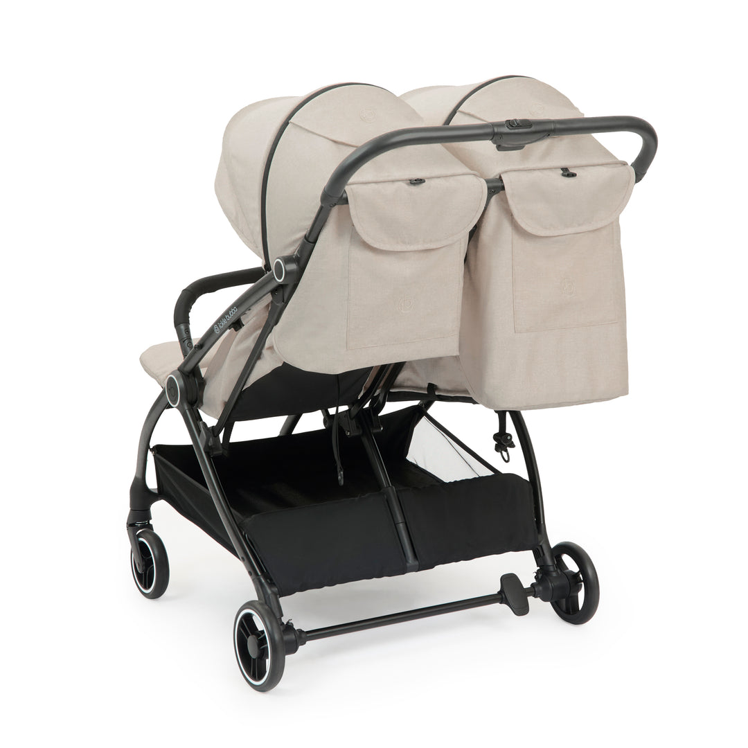 Ickle Bubba Aries Double Autofold Stroller, Stone - image 6