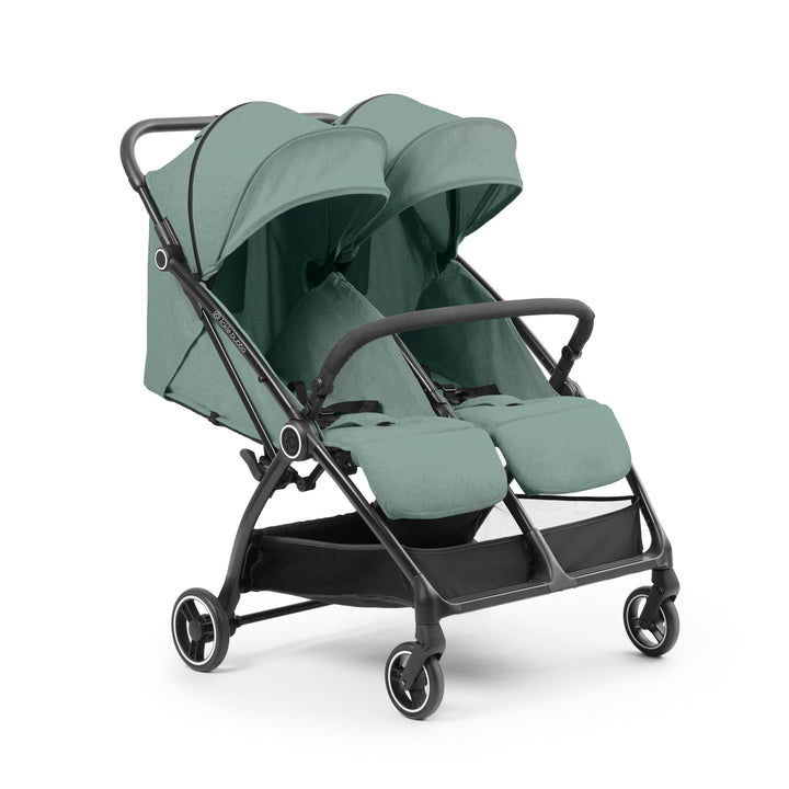 Ickle Bubba Aries Double Autofold Stroller, Sage Green - image 1