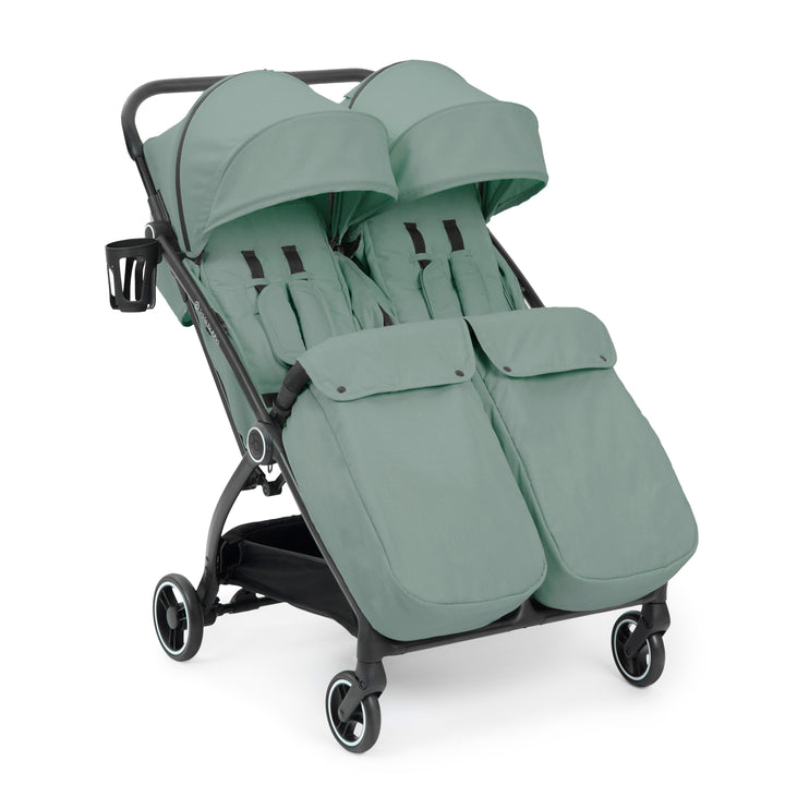 Ickle Bubba Aries Double Max Autofold Stroller, Sage Green - image 1