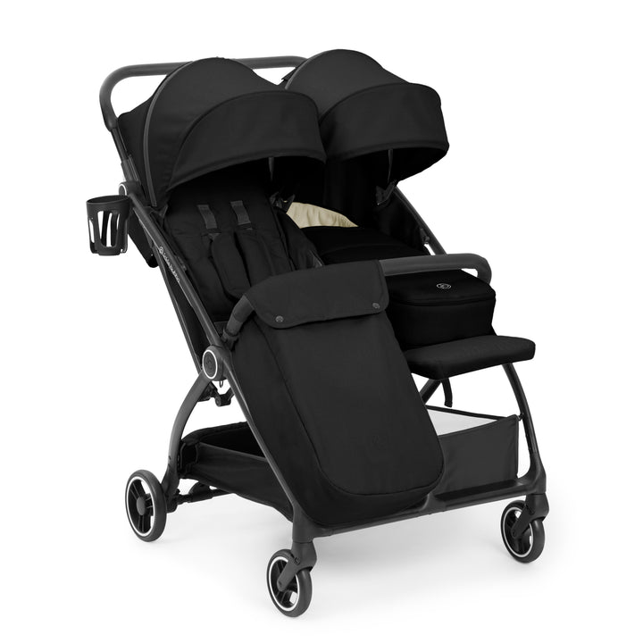 Ickle Bubba Aries Double Prime Autofold Stroller, Black - image 2