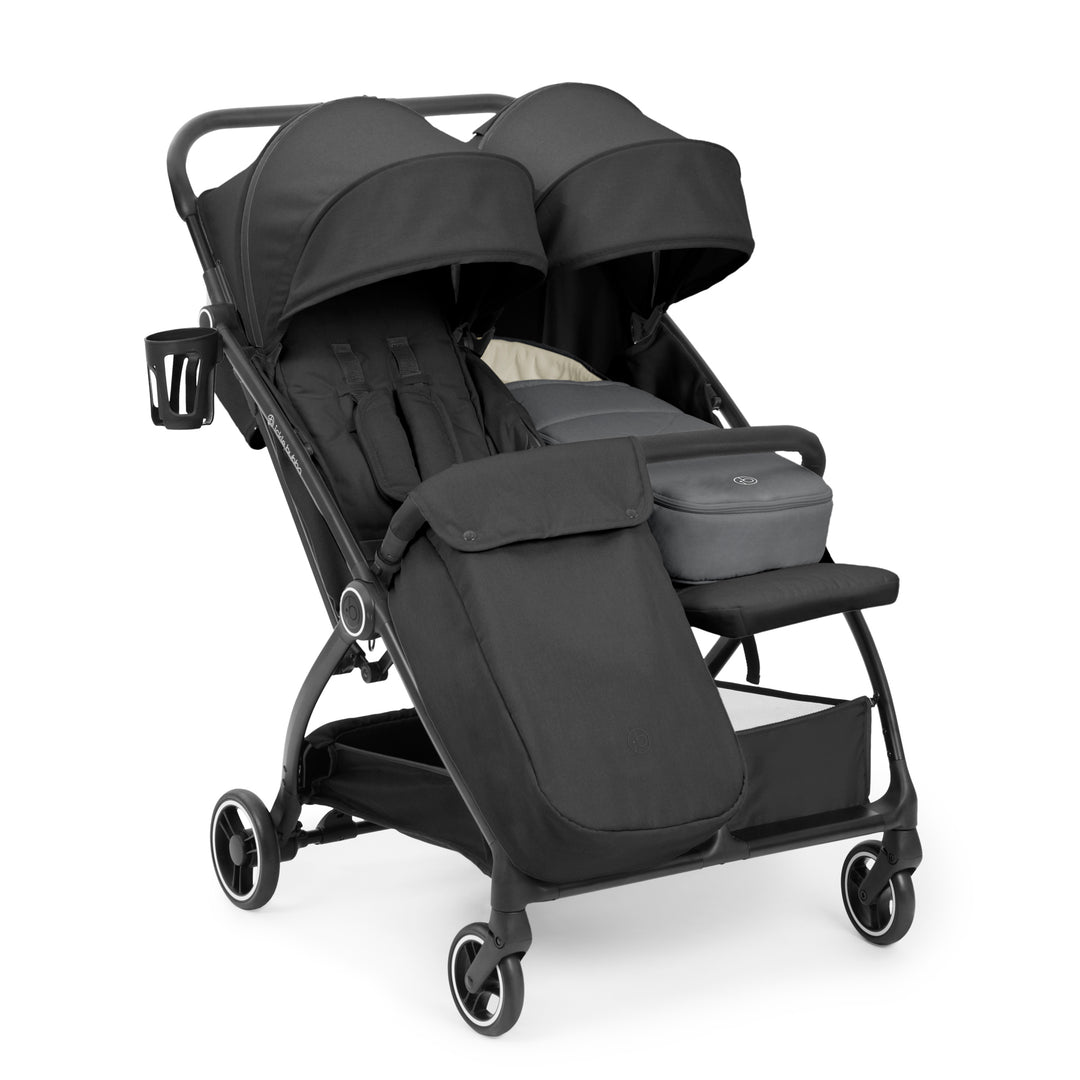 Ickle Bubba Aries Double Prime Autofold Stroller, Graphite Grey - image 2
