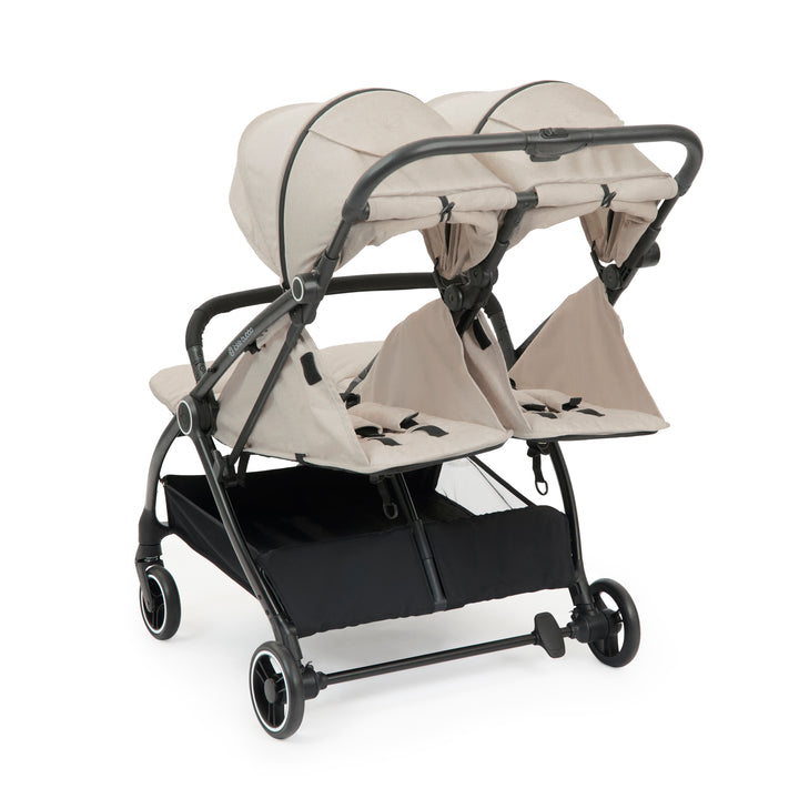 Ickle Bubba Aries Double Prime Autofold Stroller, Stone - image 10