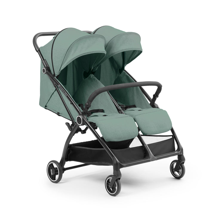 Ickle Bubba Aries Double Prime Autofold Stroller, Sage Green - image 4