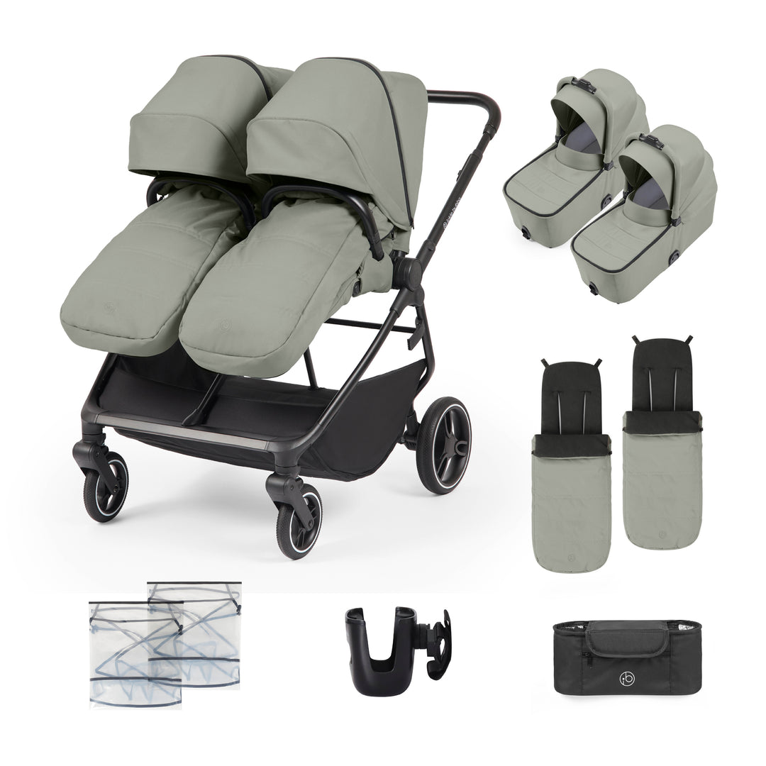 Ickle Bubba Altair Twin Stroller, Laurel Green - image 1