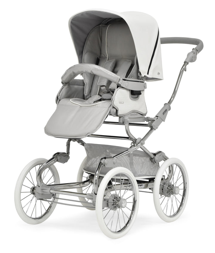 Bebecar Stylo Class+ Solo Pram + Raincover, Porcelaine - image 3