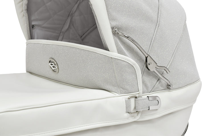 Bebecar Prive Stylo Class+ Solo Pram + Raincover, White Sparkle - image 2