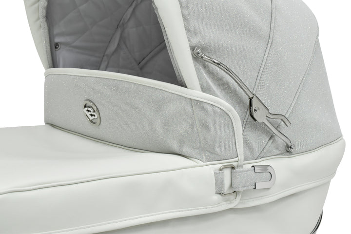 Bebecar Prive Stylo Class+ Solo Pram + Raincover, White Sparkle - image 5
