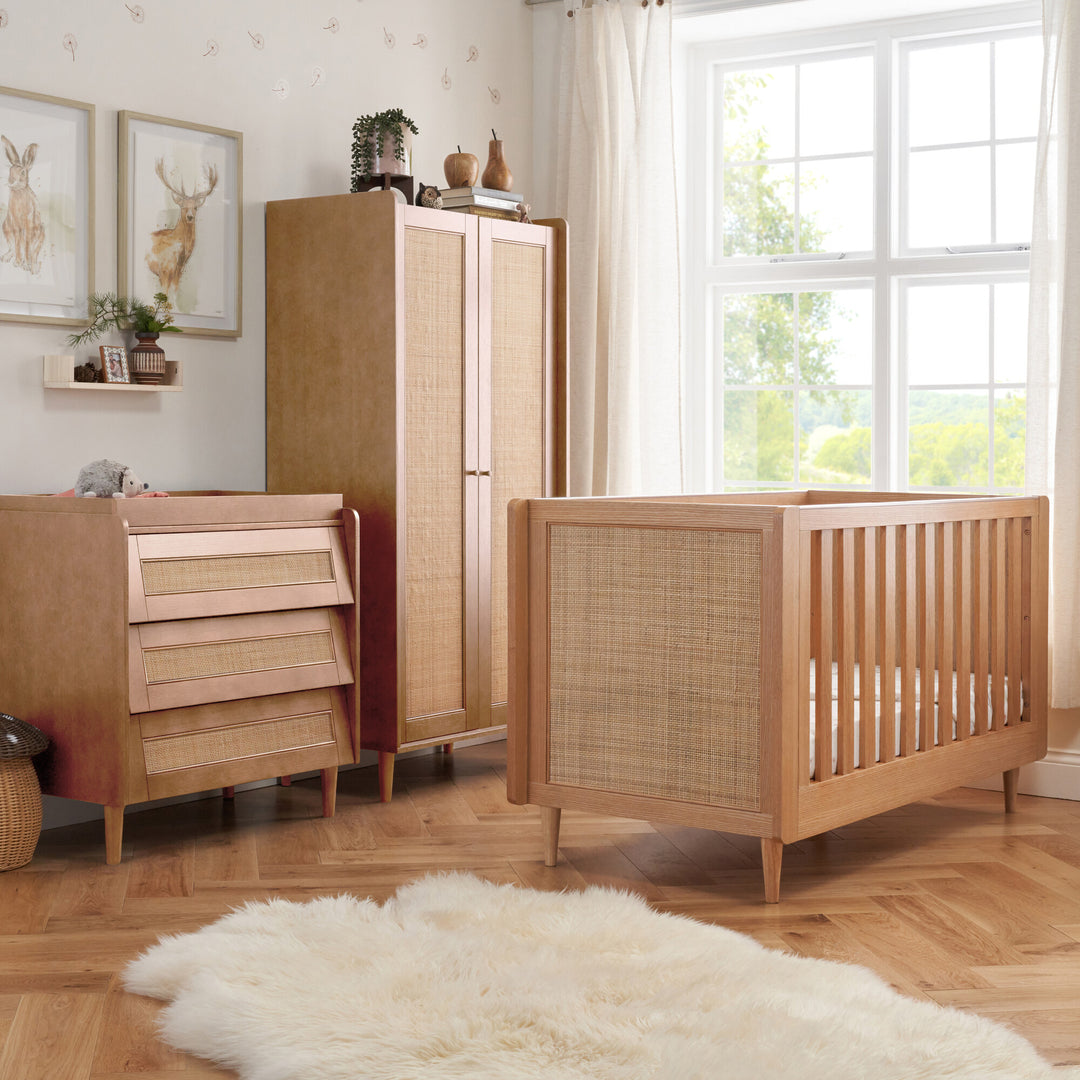 Tutti Bambini Japandi 3 Piece Room Set Light Oak