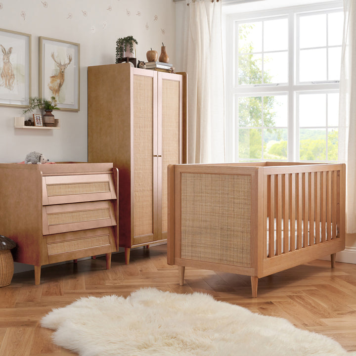 Tutti Bambini Japandi 3 Piece Room Set Light Oak