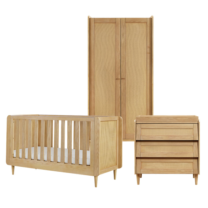 Tutti Bambini Japandi 3 Piece Room Set Light Oak