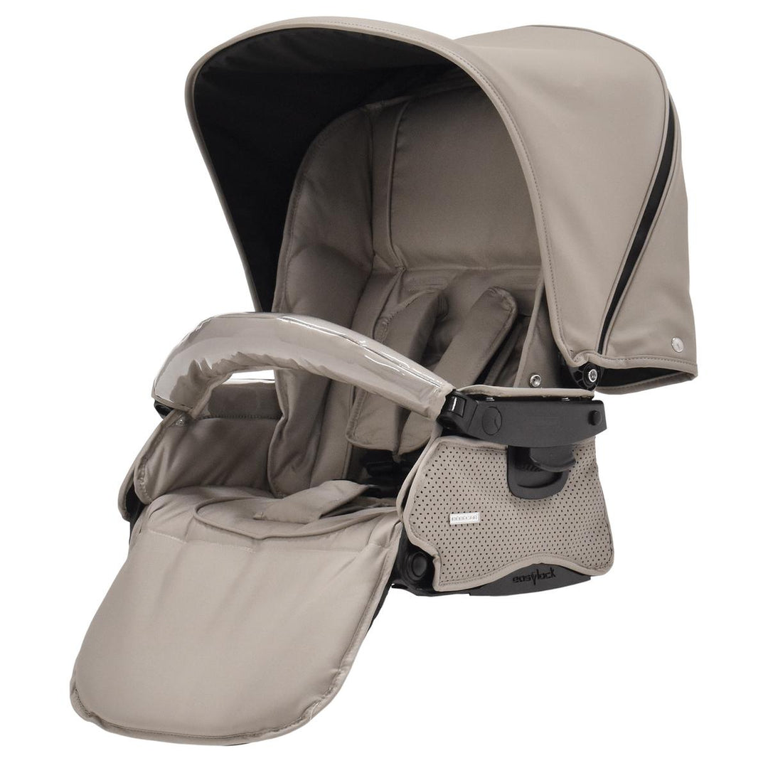Bebecar Stylo Class+ Pram + Lie Flat Car Seat Travel System + Raincover, FREE Changing Bag, Truffle