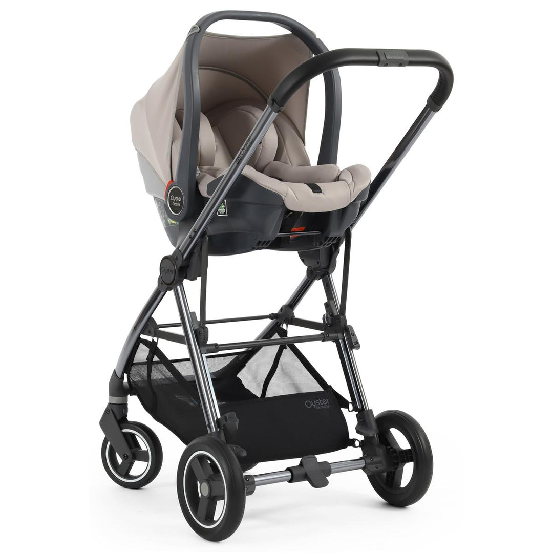 Babystyle Oyster Gravity+ 5 Piece Travel System Package, Stone