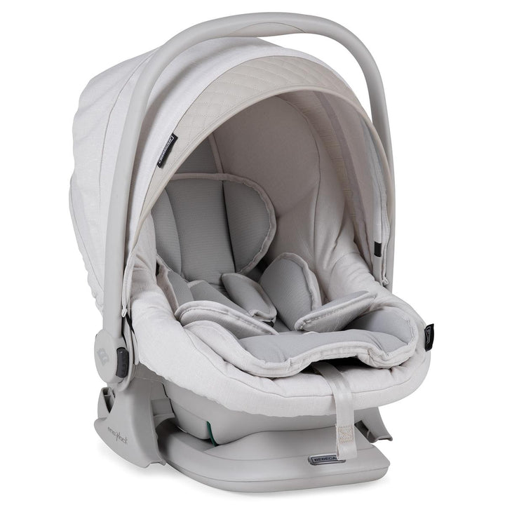 Bebecar Minipop Trio 3 in 1 Travel System + Lie Flat Car Seat, Stone
