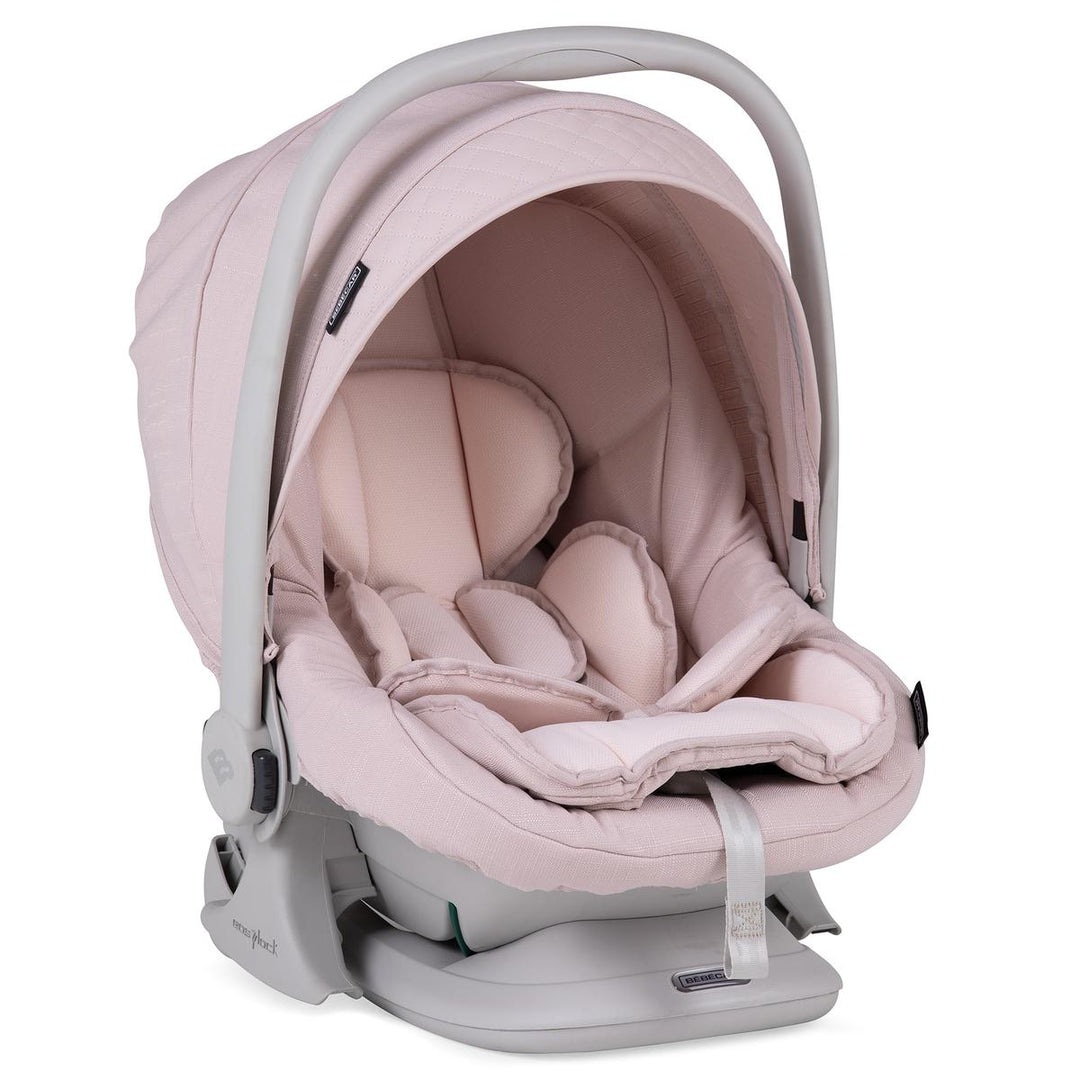 Bebecar Minipop Trio 3 in 1 Travel System + Lie Flat Car Seat, Pink