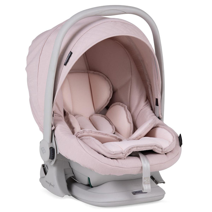 Bebecar Minipop Trio 3 in 1 Travel System + Lie Flat Car Seat, Pink
