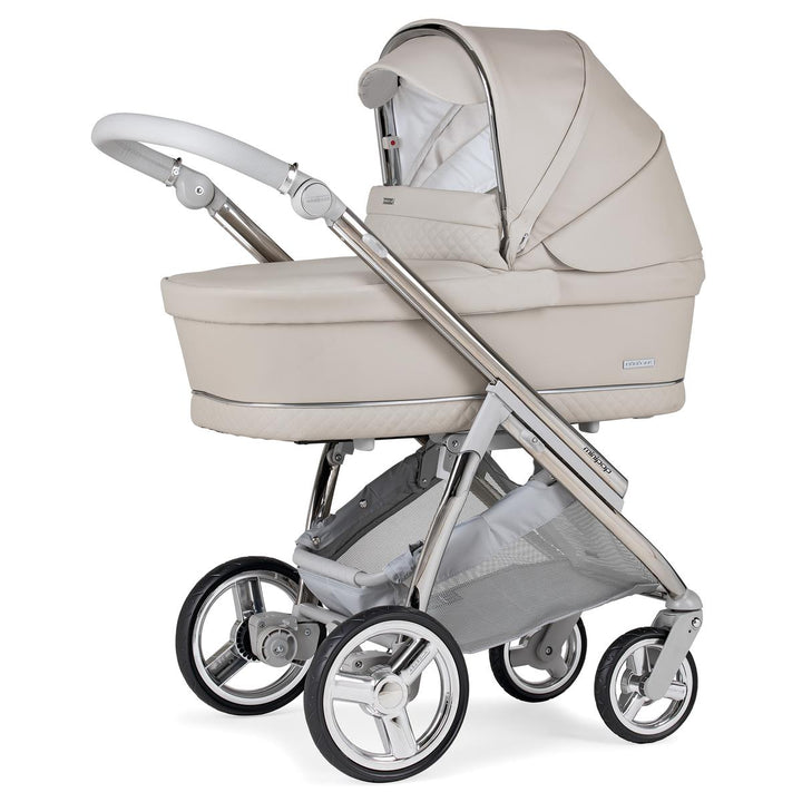Bebecar Minipop Trio 3 in 1 Travel System + Lie Flat Car Seat, Stone