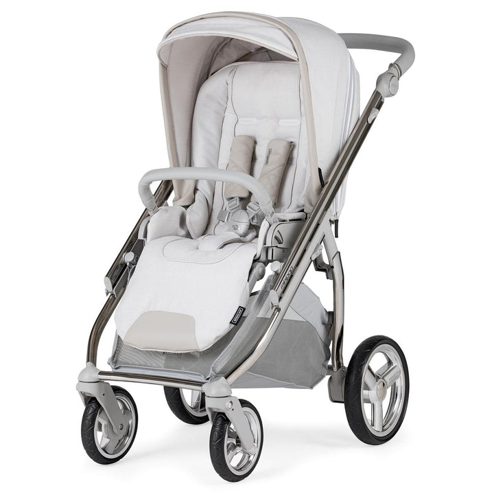 Bebecar Minipop Trio 3 in 1 Travel System + Lie Flat Car Seat, Stone