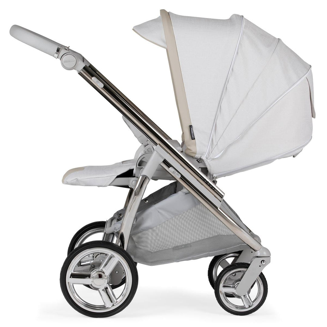 Bebecar Minipop Duo 2 in 1 Pram + Raincover, Stone