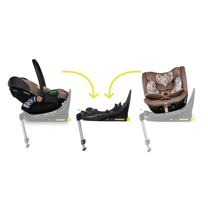Cosatto Wow 3 Special Edition All Stage Family Rotate & Recline 2 Base Bundle, Tiger Tale
