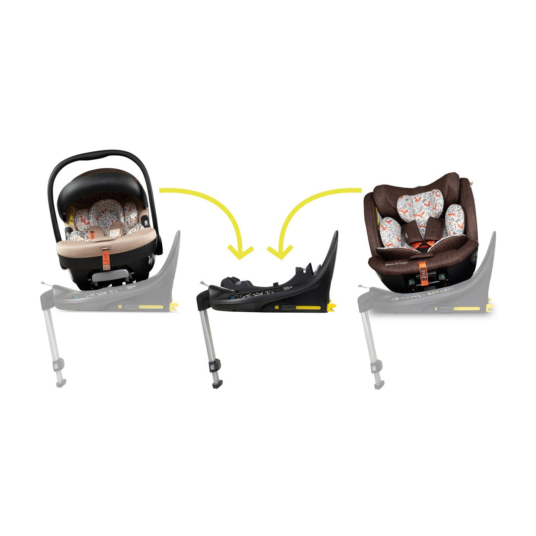 Cosatto Wow 3 All Stage Family Rotate & Recline 2 Base Bundle, Foxford Hall