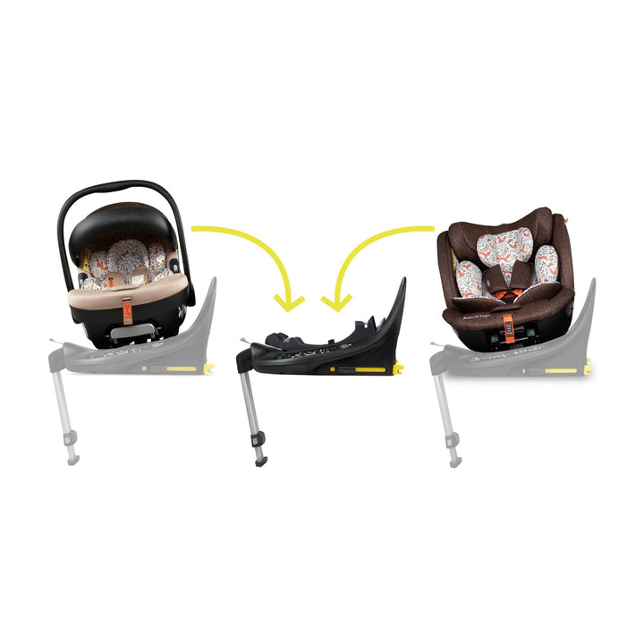 Cosatto Wow 3 All Stage Family Rotate & Recline 2 Base Bundle, Foxford Hall
