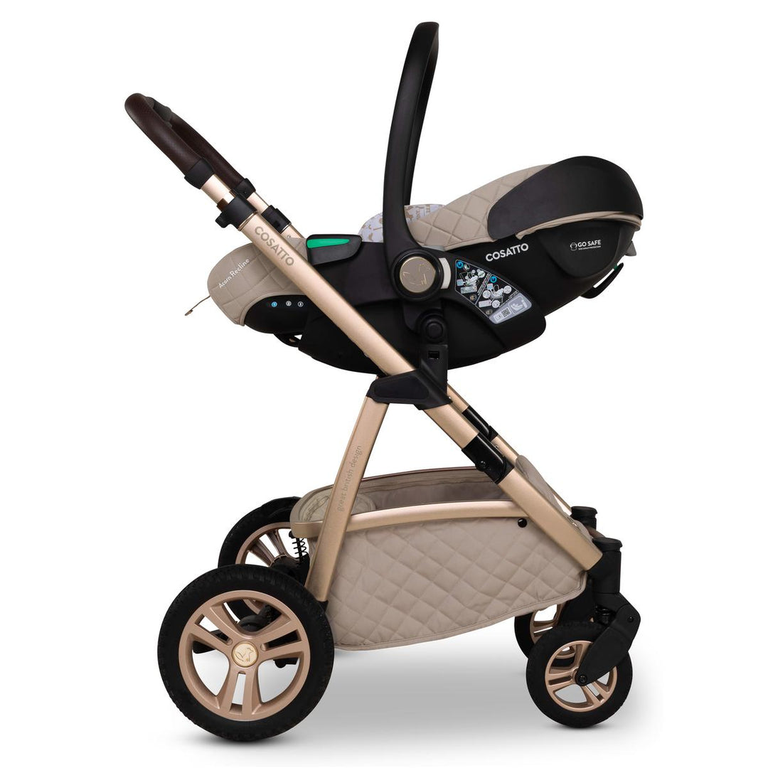 Cosatto Wow 3 All Stage Family Rotate & Recline 2 Base Bundle, Whisper