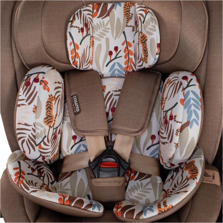 Cosatto Wow 3 Special Edition All Stage Family Rotate & Recline 2 Base Mega Bundle, Tiger Tale