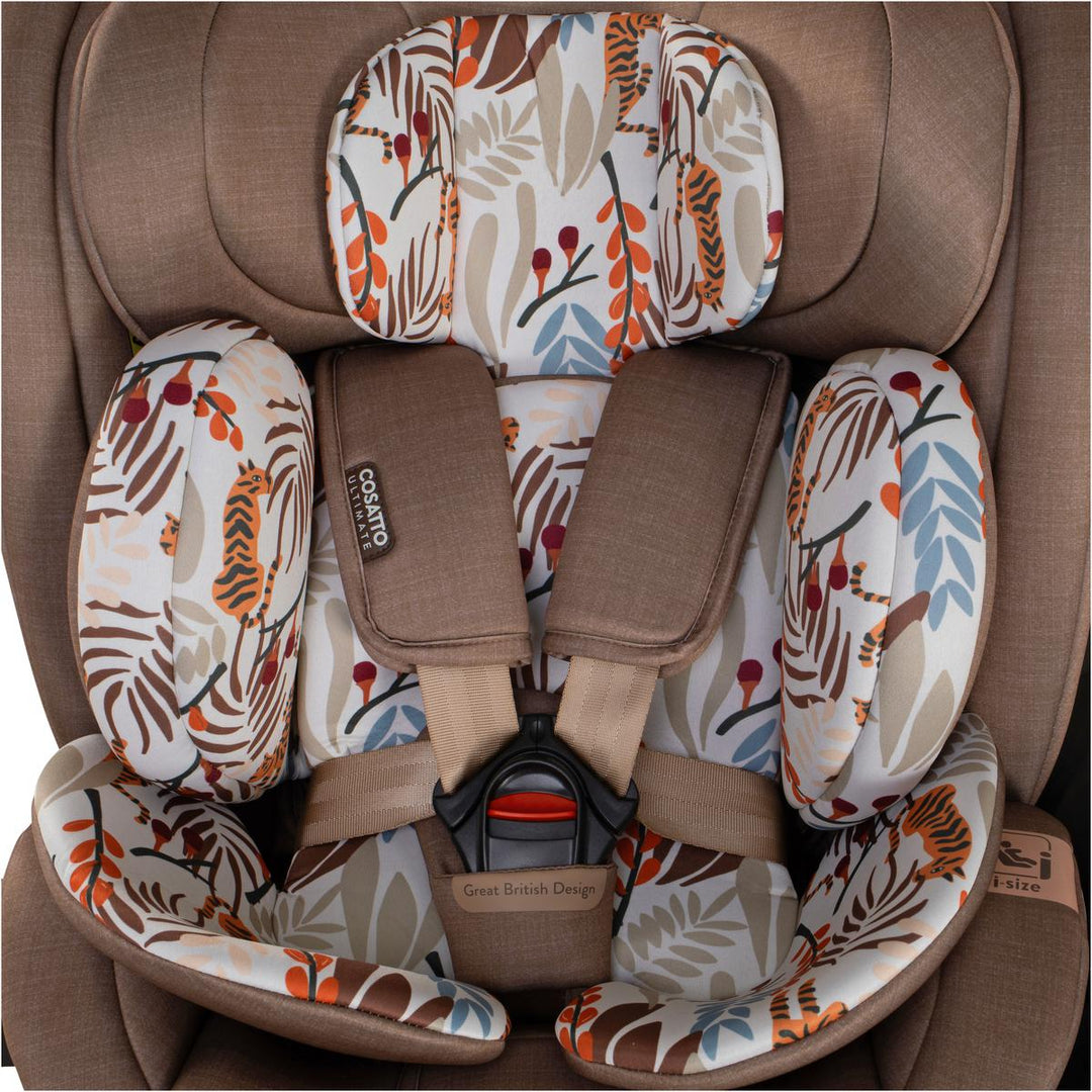Cosatto Wow 3 Special Edition All Stage Family Rotate & Recline 2 Base Bundle, Tiger Tale