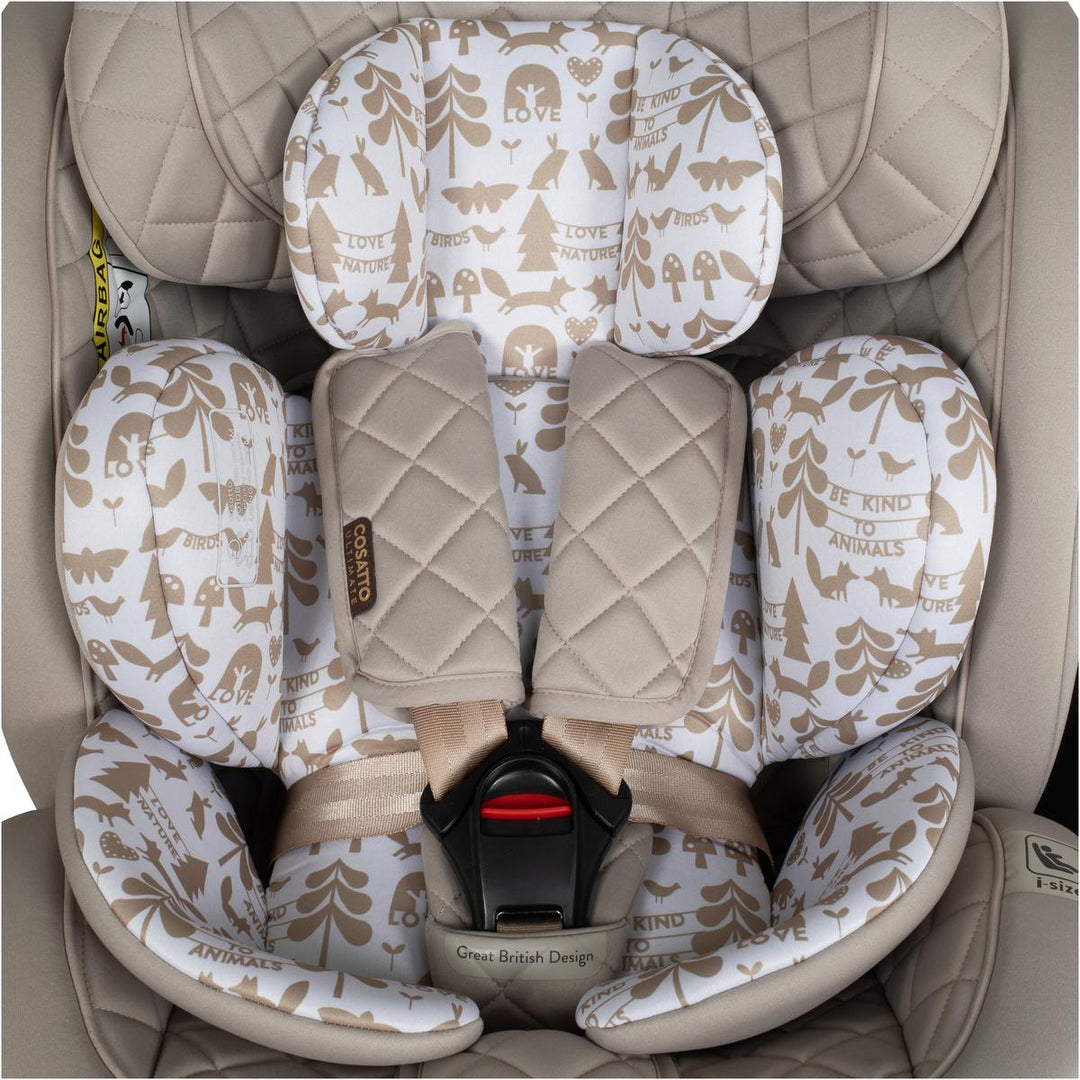 Cosatto Wow 3 All Stage Family Rotate & Recline 2 Base Bundle, Whisper