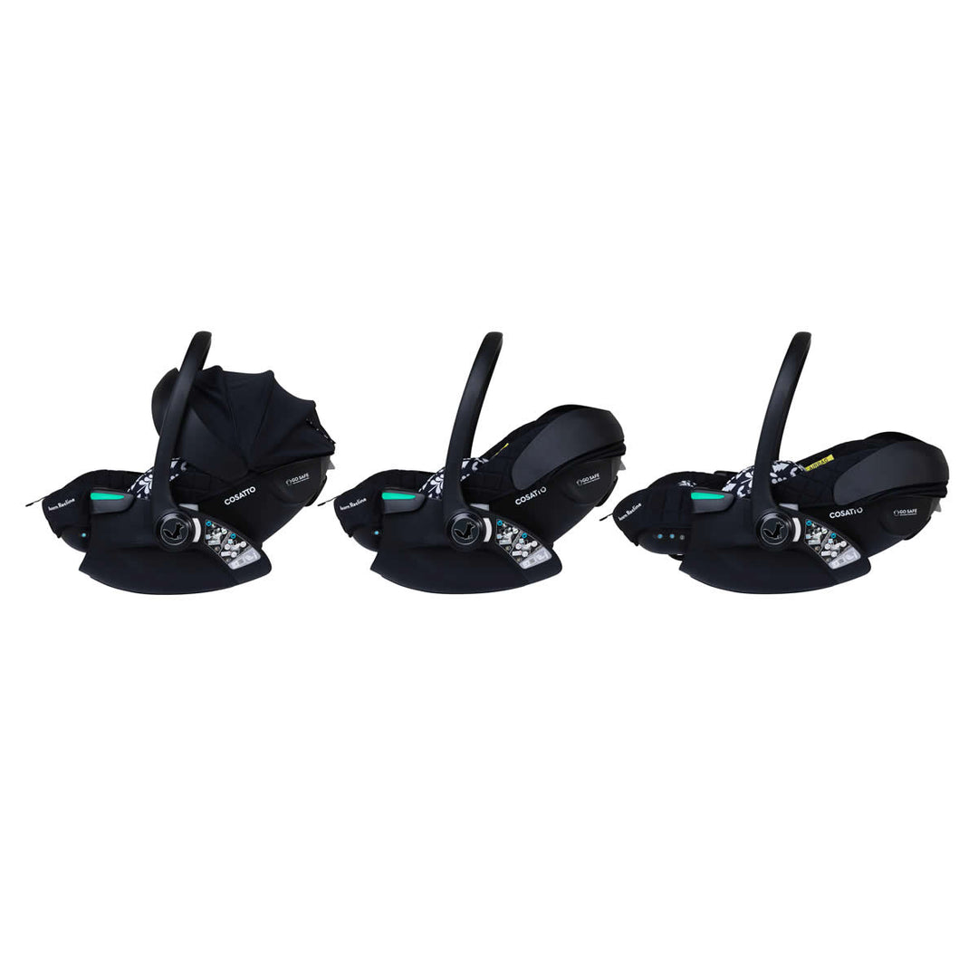 Cosatto Wow 3 Rotate & Recline Cozy Bundle, Silhouette