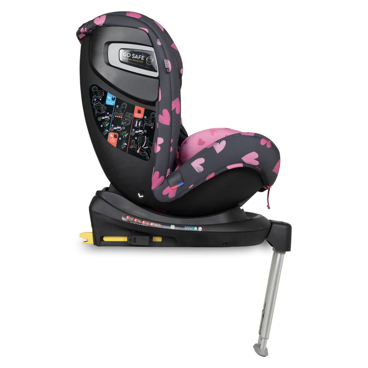 Cosatto All In All Rotate Group 0+,1,2,3 Isofix Car Seat, Charcoal Lighthearted