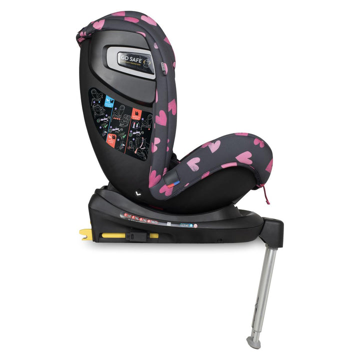 Cosatto All In All Rotate Group 0+,1,2,3 Isofix Car Seat, Charcoal Lighthearted