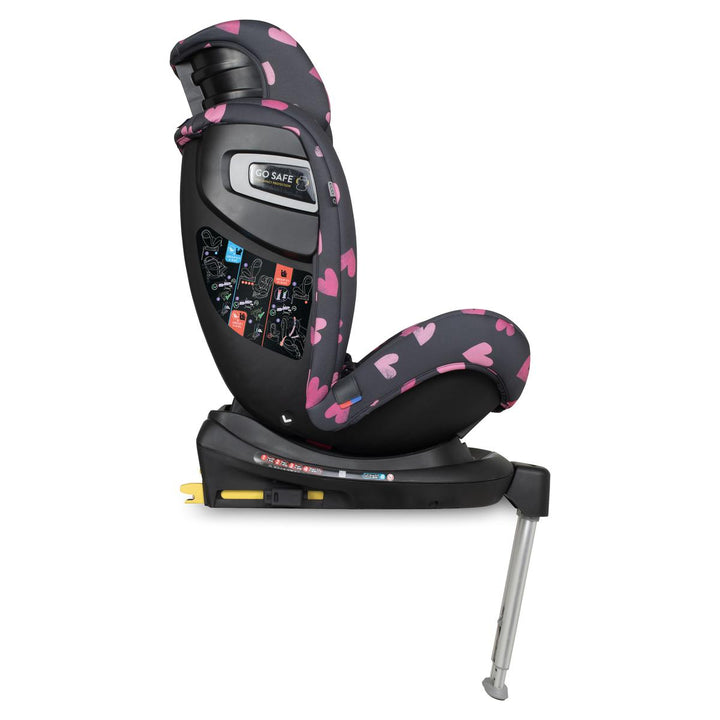 Cosatto All In All Rotate Group 0+,1,2,3 Isofix Car Seat, Charcoal Lighthearted