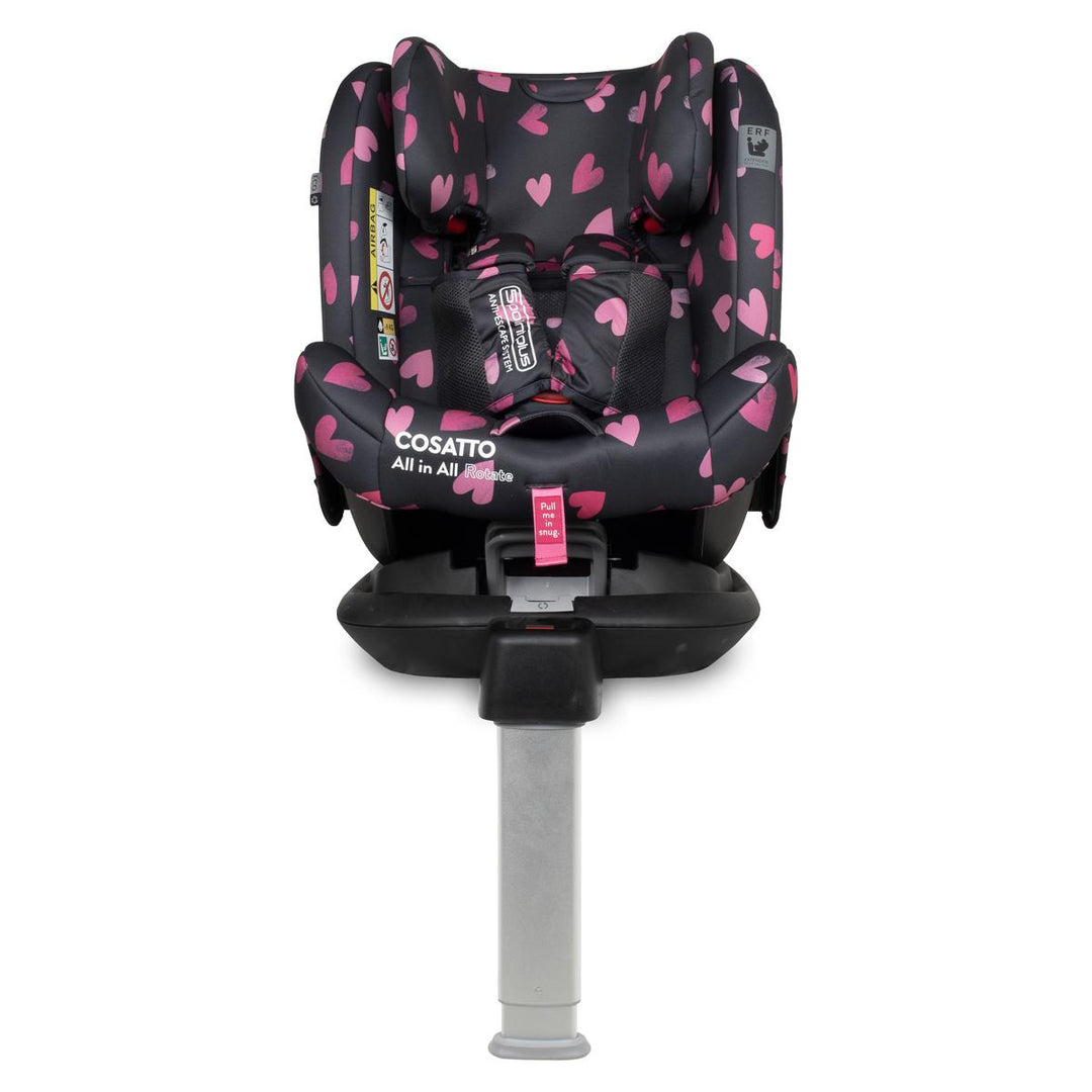 Cosatto All In All Rotate Group 0+,1,2,3 Isofix Car Seat, Charcoal Lighthearted