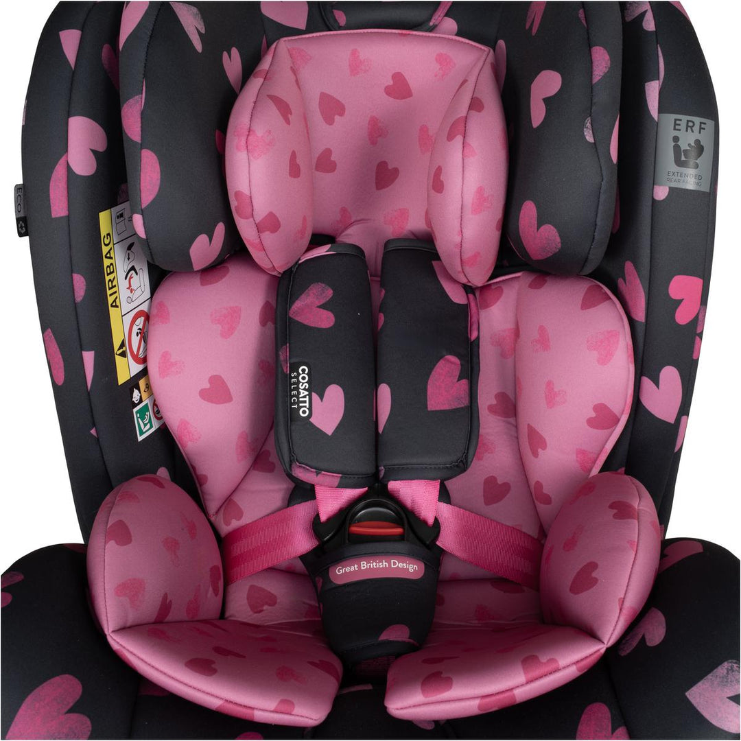 Cosatto All In All Rotate Group 0+,1,2,3 Isofix Car Seat, Charcoal Lighthearted