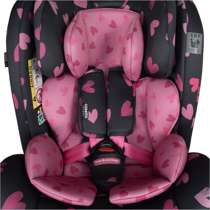 Cosatto All In All Rotate Group 0+,1,2,3 Isofix Car Seat, Charcoal Lighthearted