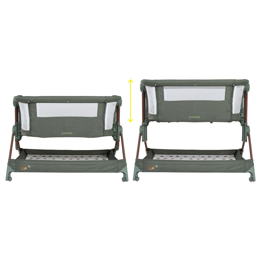 Cosatto Close To Me Folding Bedside Crib - Hoglet