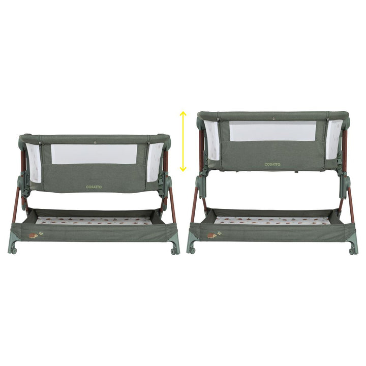 Cosatto Close To Me Folding Bedside Crib - Hoglet