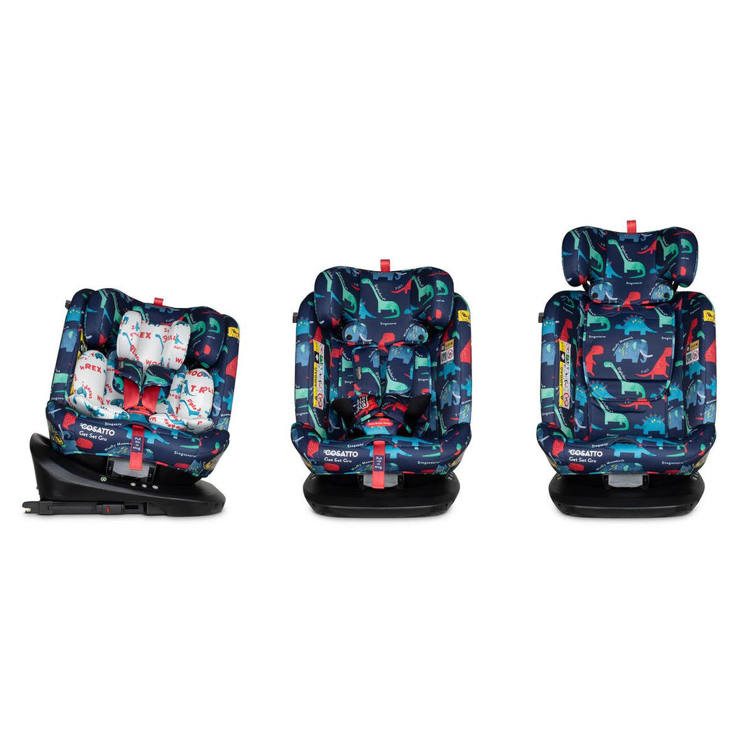 Cosatto Get Set Gro i-Size 360 Car Seat, D is for Dino
