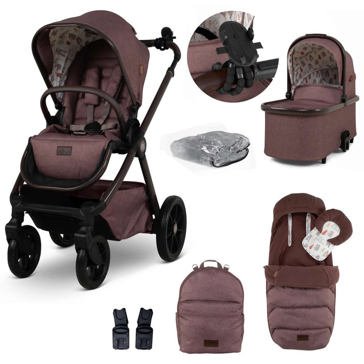 Cosatto Giggle 4 Special Edition Pram & Accessory Bundle, Bear Hug