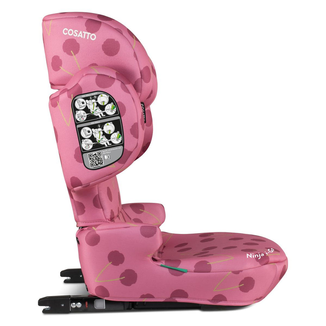 Cosatto Ninja i-Go R129 Travel Car Seat, Cherry Pie