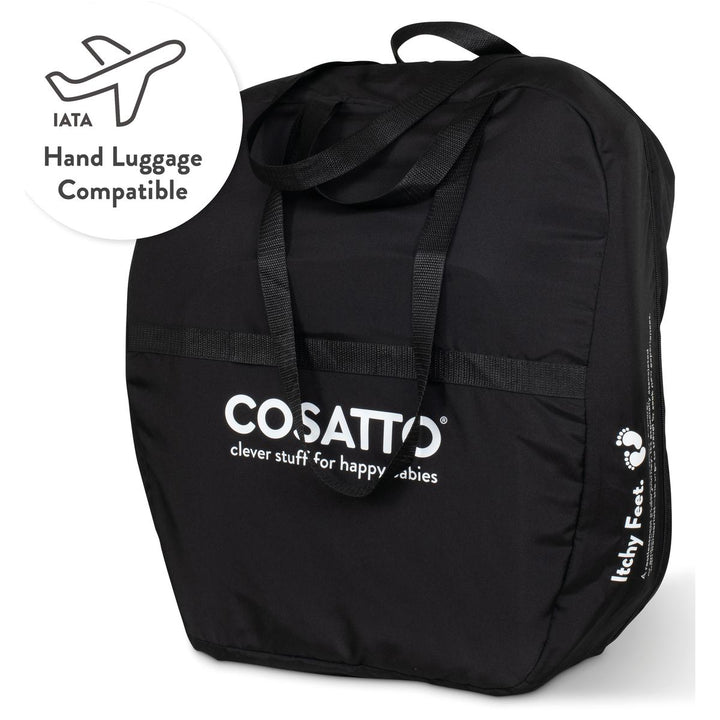 Cosatto On The Go i-Size Travel Car Seat with Carry Bag, Doodle Days