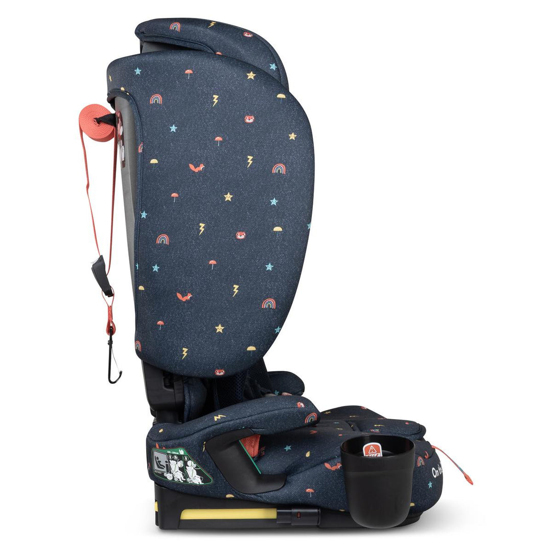 Cosatto On The Go i-Size Travel Car Seat with Carry Bag, Doodle Days