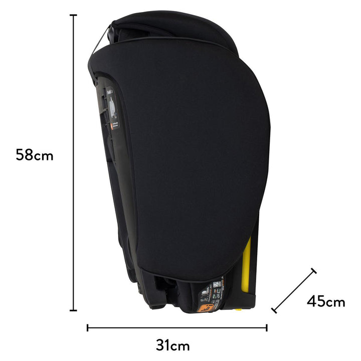 Cosatto On The Go i-Size Travel Car Seat with Carry Bag, Silhouette