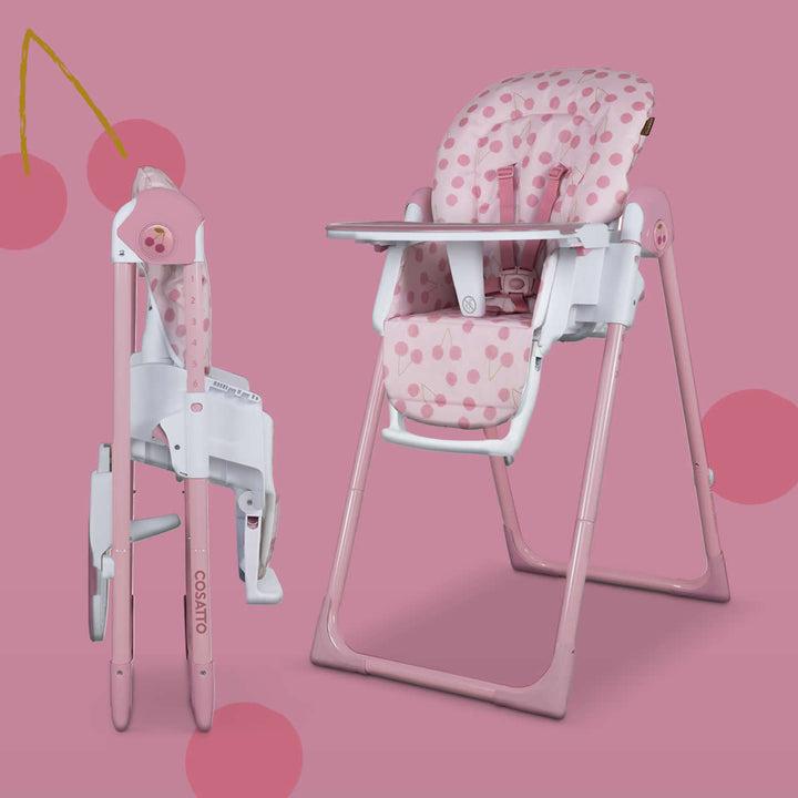 Cosatto Pip 0+ Highchair, Cherry Pie