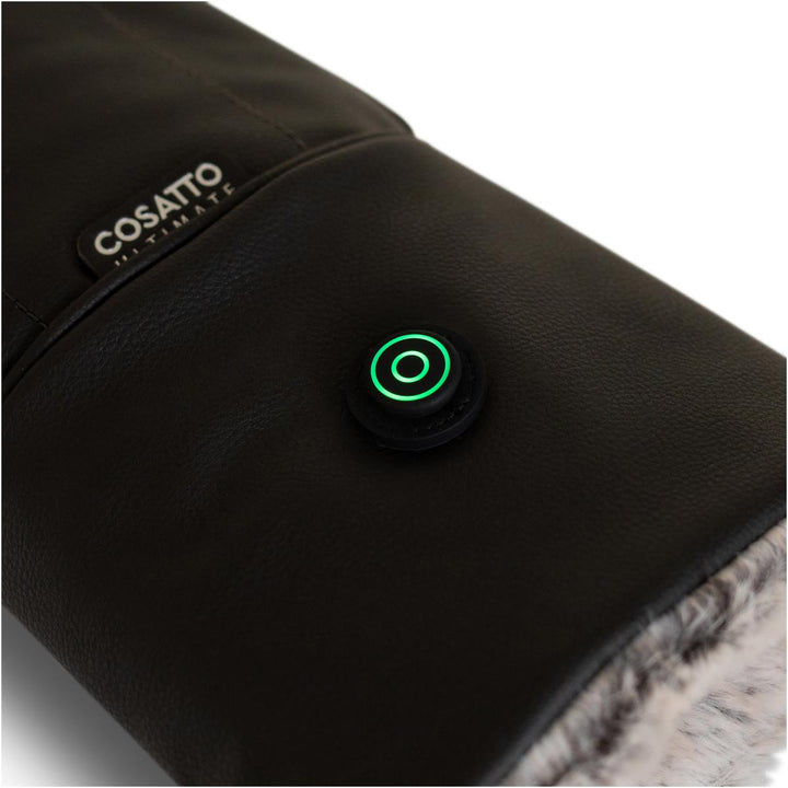 Cosatto Ultimate Heated Rechargeable Snuggle Pram Mitts, Black
