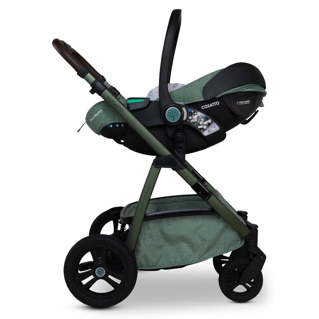 Cosatto Wow 3 All Stage Family Rotate & Recline 2 Base Bundle, Meadow