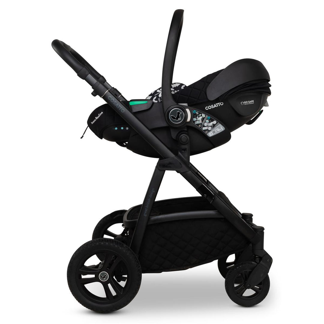 Cosatto Wow 3 Rotate & Recline Cozy Bundle, Silhouette
