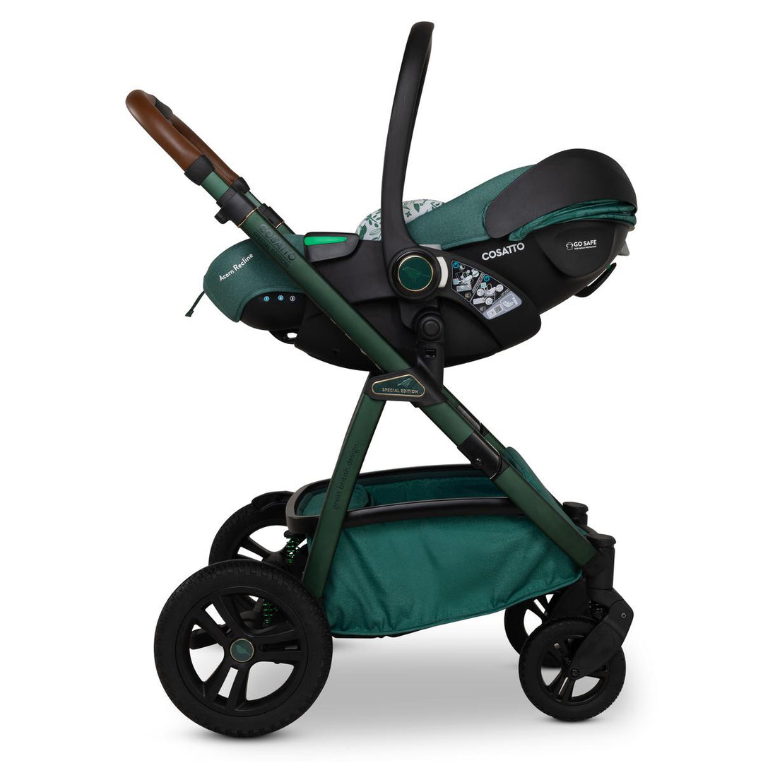 Cosatto Wow 3 Special Edition All Stage Family Rotate & Recline 2 Base Bundle, Wildwood