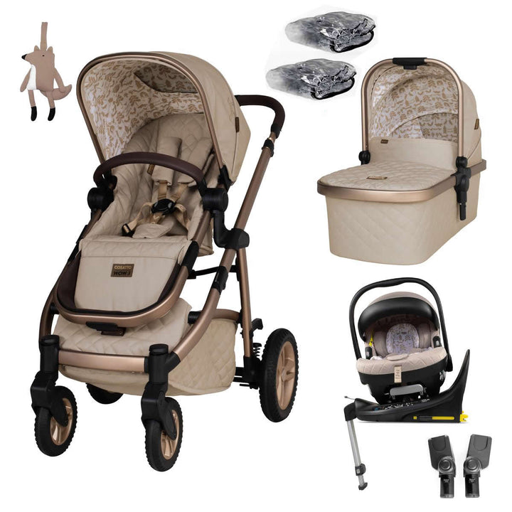 Cosatto Wow 3 Rotate Car Seat Bundle, Whisper